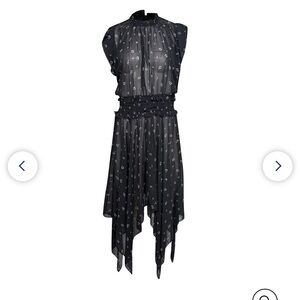 The Kooples - Size 2 Micro Floral Smocked Waist Dress